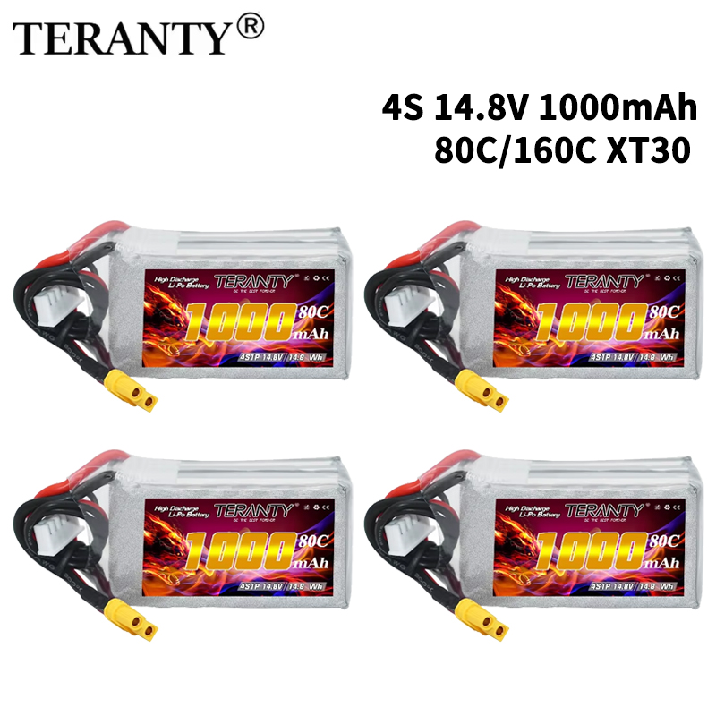 Lipo Battery 4S - TERANTY 4S 1000mAh 14.8V 80C/160C Bateria