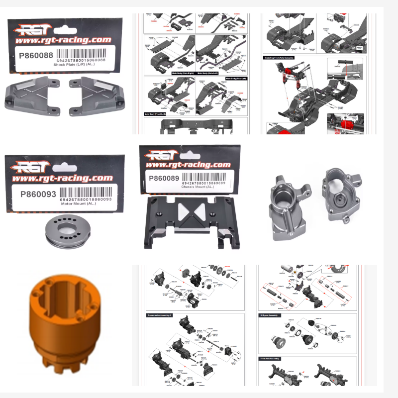 Rc Hobby Grade Crawler - Części zamienne RGT P860086 P860088 P860089