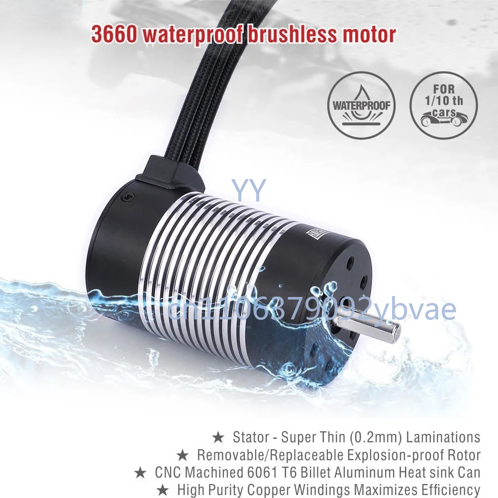 Brushless Motor 3650 - Wodoodporny silnik bezszczotkowy 3650 z opcjonalnymi