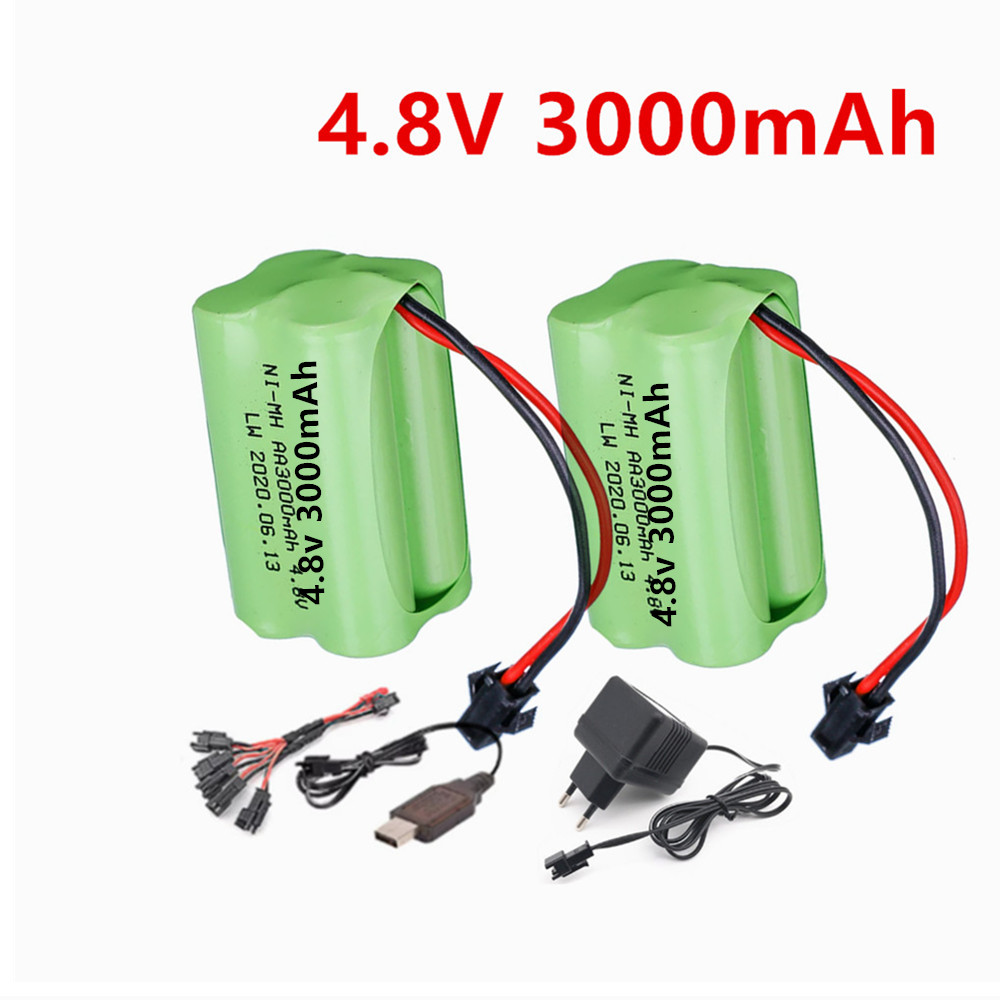 Rc Hobby Model - Akumulator 4.8V 3000mAh i ładowarka do