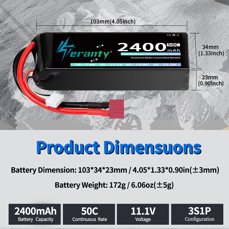 TERANTY 3S 2200/2400/2600mAh B – Rc Hobby Model recenzja i cena