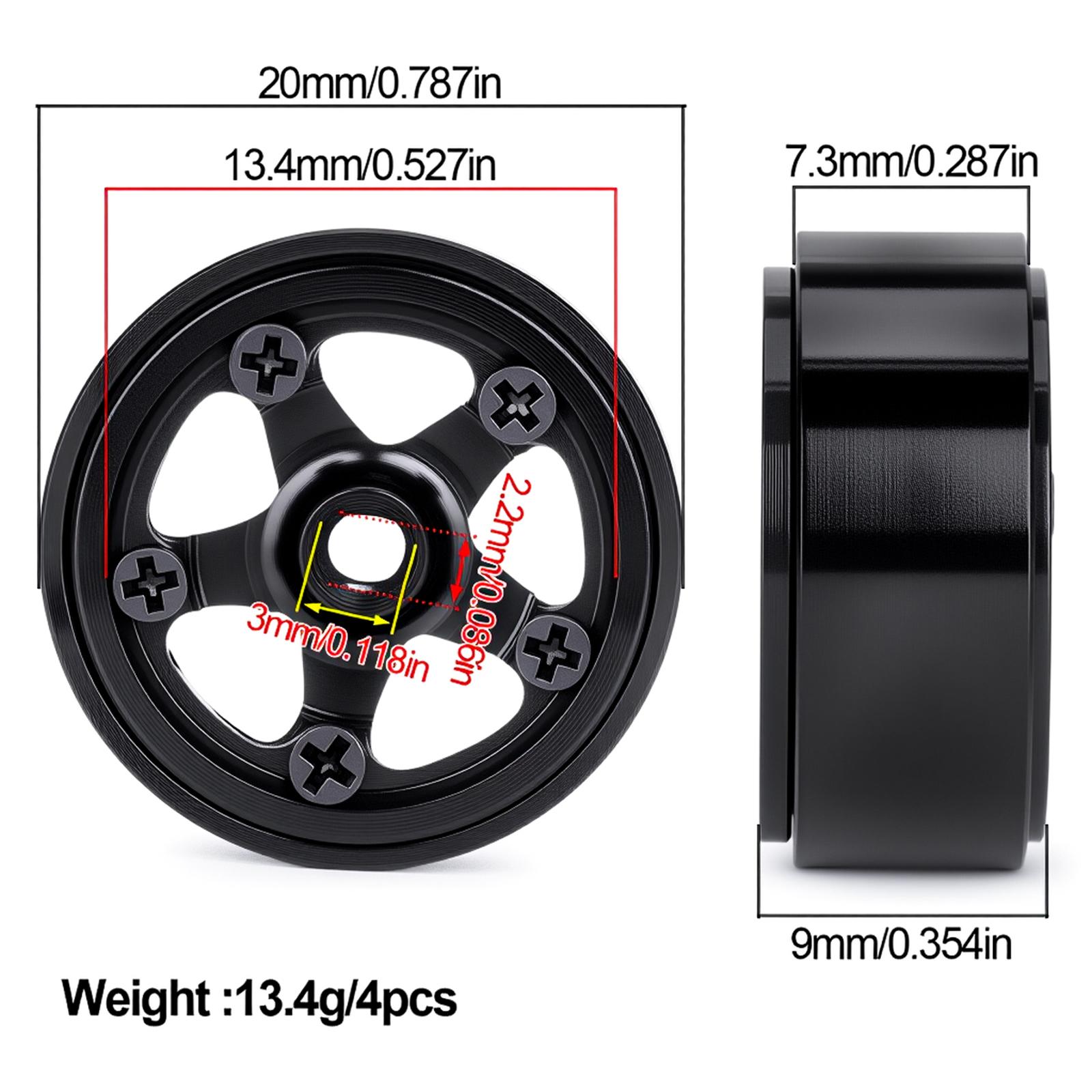 Piasty kół hobby-grade, alumin – Rc Hobby Grade Crawler recenzja i cena
