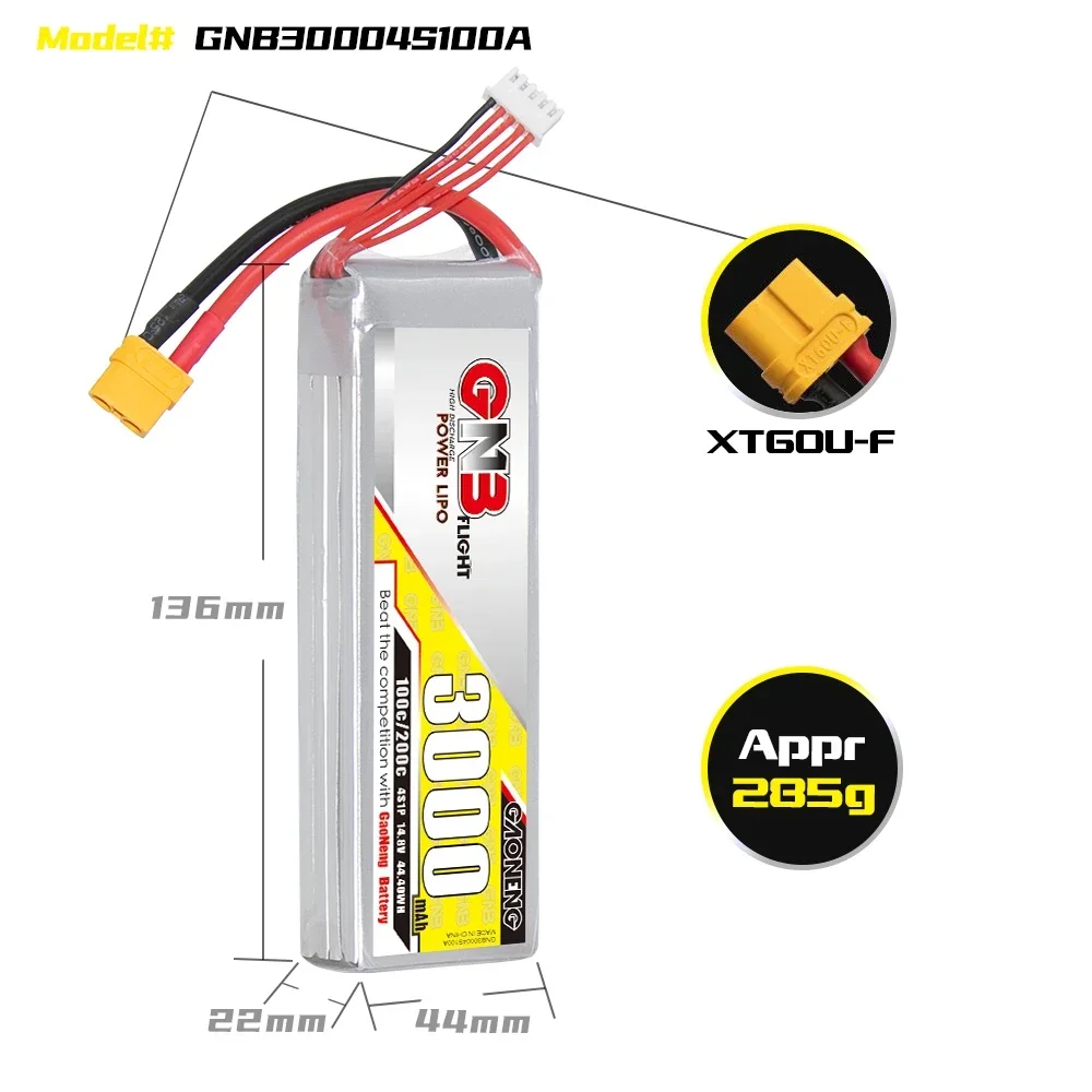 GAONENG GNB 3000mAh 4S 100C 20 – Lipo Battery 4S recenzja i cena