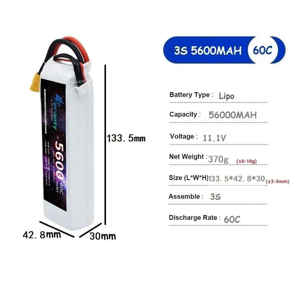 TERANTY 5600MAH 60C 2S 3S 4S 6 – Lipo Battery 4S recenzja i cena