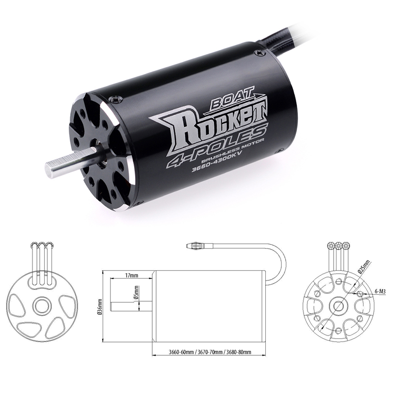 Silnik bezszczotkowy Rockt 366 – Brushless Motor 3650 recenzja i cena